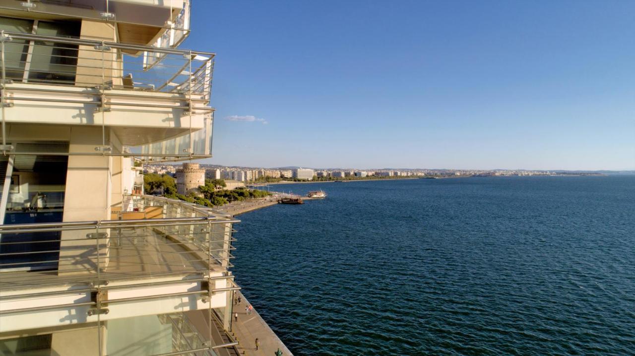 Daios Luxury Living Hotel Thessaloniki Exterior photo View of the Gulf of Thessaloniki from Nikis Avenue