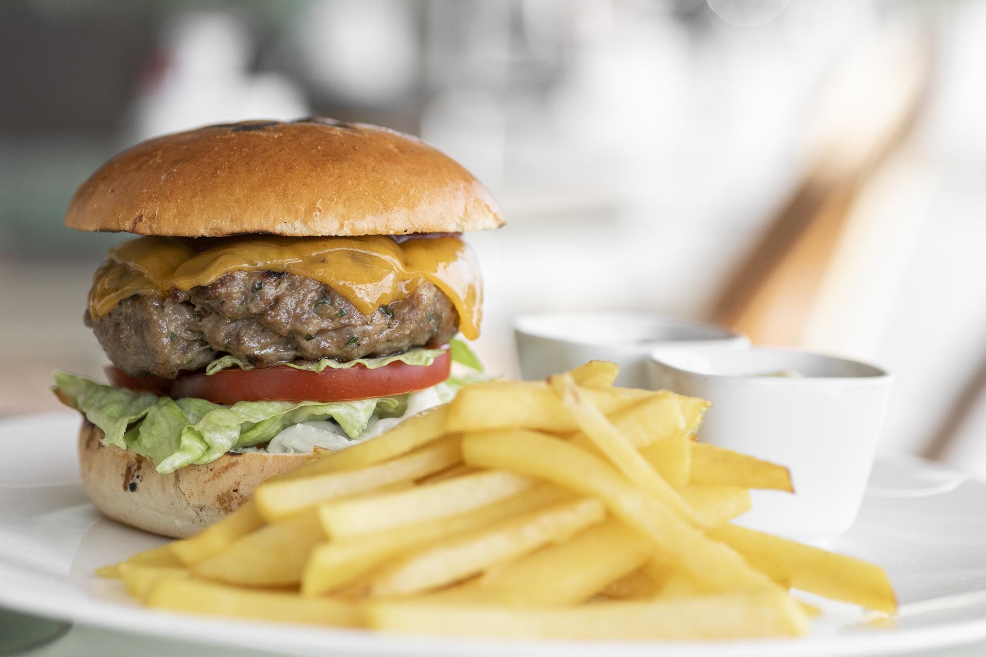 Daios Luxury Living Hotel Thessaloniki Exterior photo A cheeseburger with chips